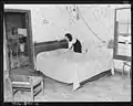 Bedroom of Mining Cabin of Mr. Alvis New, 1946