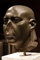 Berlin Green Head,  500BC. Note the smooth texture and mood of the bust.