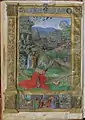 David in prayer, from the Bible of Matthias Corvinus