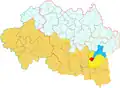 Location of Billezois in the Pays de Lapalisse intercommunality