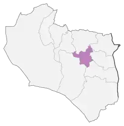 Location of Birjand County in&nbsp;South Khorasan&nbsp;province