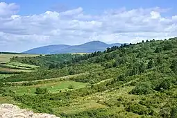 Zemplén mountains from Boldogkőváralja
