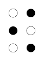 ⠪ (braille pattern dots-246) 