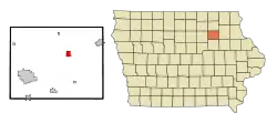 Location of Tripoli, Iowa