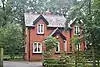 A view of Bretherton Lodge at Bank Hall from the road