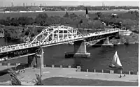 Monastyrskyi island bridge