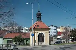 Old and new buildings of Slatina