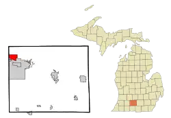 Location of Level Park–Oak Park, Michigan