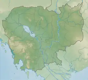 Map showing the location of Samlaut Multiple Use Area