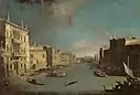 The Grand Canal, Venice, Looking North East from the Palazzo Balbi to the Rialto Bridge