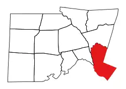 Location of Cape Fear Township in Chatham County