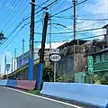 PR-2 east near the northern terminus of PR-6685 in downtown Manatí