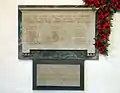 North aisle World War memorial