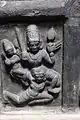 A "guardian" on the ceiling in Arakeshvara temple at Hole Alur
