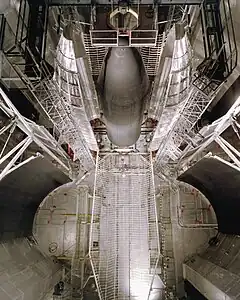 The Centaur Standard Shroud at the Space Power Facility.