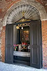 A chapel inside  St. Florian's Gate