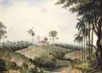 Charles Andrew Dyce, Cairnhill, Singapore, 1842, Watercolour & ink on paper, 263 x 363 mm, NUS Museum