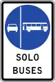 RO-12aBuses only in right lane