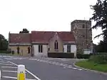 St. Hubert's Church and the A31/B3074 junction