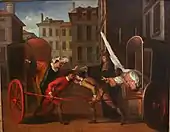 Les Deux Carrosses, 1707, oil on canvas, Louvre, Paris