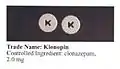 Klonopin 2&nbsp;mg tablet