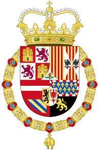 Coat of arms of Habsburg Spain(1668–1700) of Spanish Empire