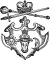 Coat of arms of the Principality of Moldavia. 1643
