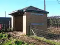 The shelter near the tunnel under the Dalry to Kilwinning road.