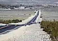 Corn Creek Road looking east near U.S. Route 95