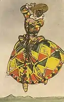 Costume design for Les dominos sur la musique de Couperin, 1911. Musée des Arts Décoratifs.