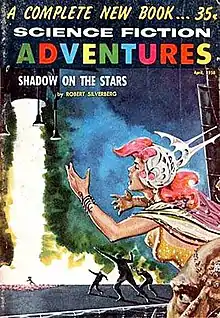 A woman watching a rocket take off