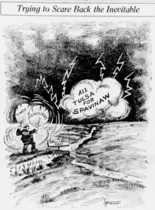 B&W cartoon