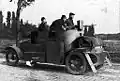 Crew of a Belgian Minerva armoured car  1914.