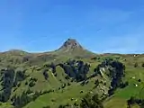 The Damülser Mittagsspitze mountain top (2,095 m)