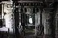 Decorative door jamb and lintel at entrance to sanctum