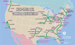 Color-coded map of the United States