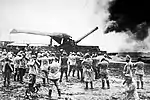 A mle 1870/81 firing at German positions.