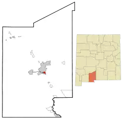 Location of University Park, New Mexico