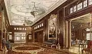 Aquitania's First Class Smoking Room.