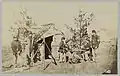 Drummer boys off duty, playing cards in camp, winter of 1862