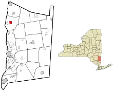 Location of Rhinebeck, New York