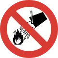 Do not extinguish with water