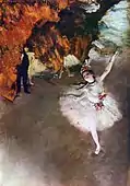 Danseuse sur la scène; by Edgar Degas; pastel; 58 × 42 cm