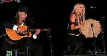 Bourne with Eivør Pálsdóttir in 2005