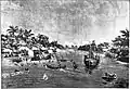 Rio de Janeiro sunk by a contact mine in front of Curuzú.