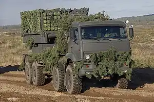 Engineering reconnaissance and firing complex Zemledelie on the march
