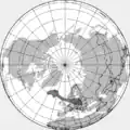 Approximate depiction of the ash cloud at 18:00 UTC on 23 April 2010.
