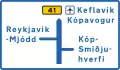Destination ahead and map (a) in capital area
