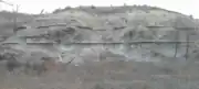 The lower 25 feet (7.6&nbsp;m) of the Fairport Chalk member in southern Ellis County, Kansas.