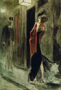 The Human Parody (1878–1881) watercolor, pastel, chalk (22.5 x 15&nbsp;cm)